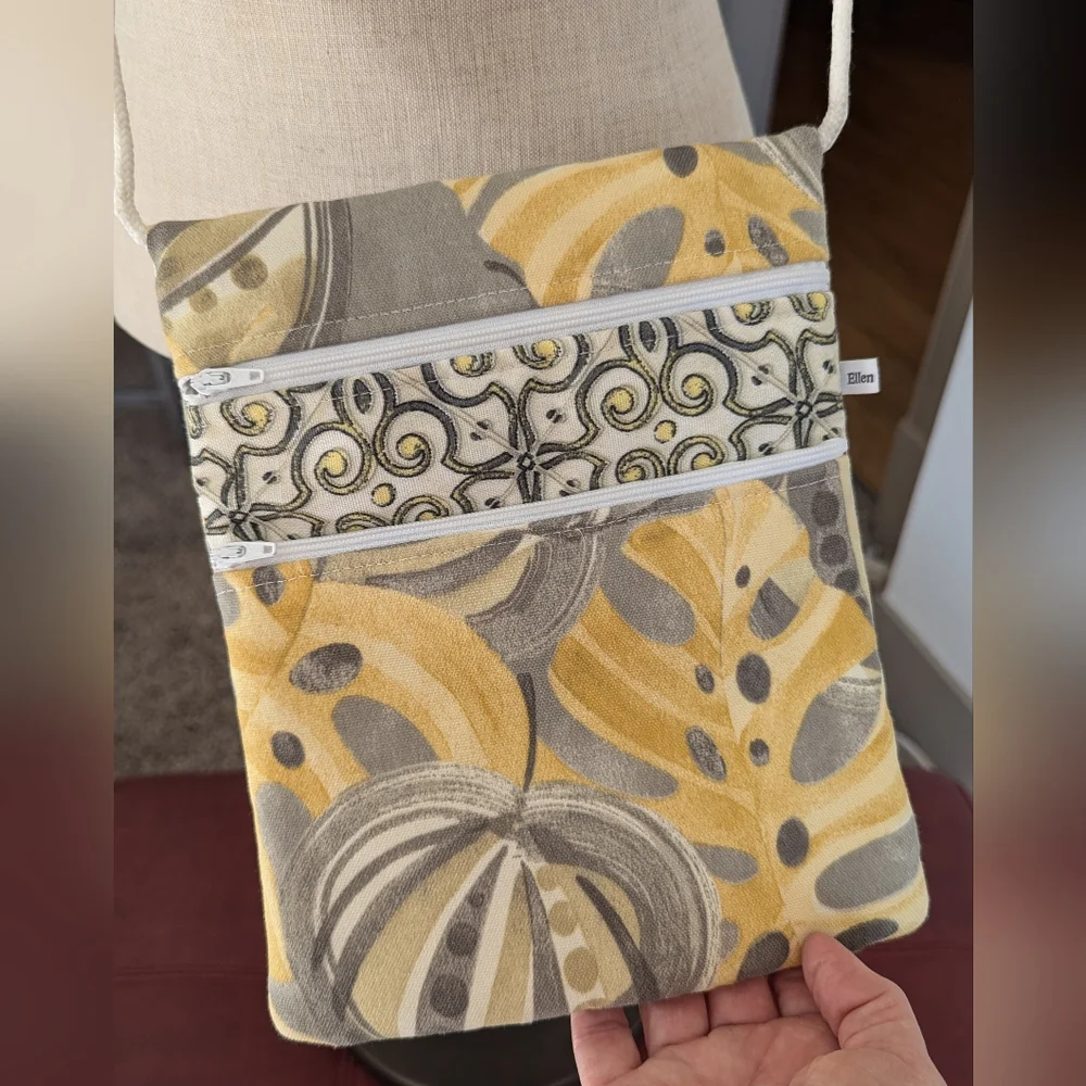 Floral Canvas Crossbody - Picture 1 of 7